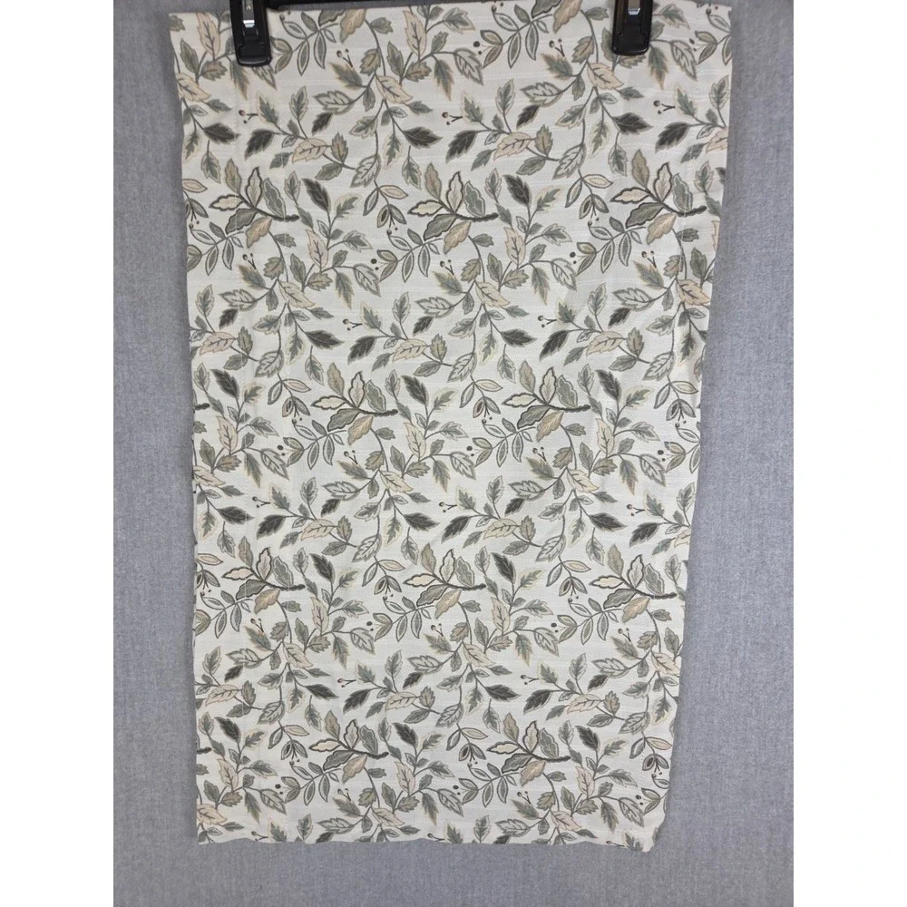 Waverly Valance Cottage Green Leaf Rod Pocket Curtain 15x52 Earth Nature Country